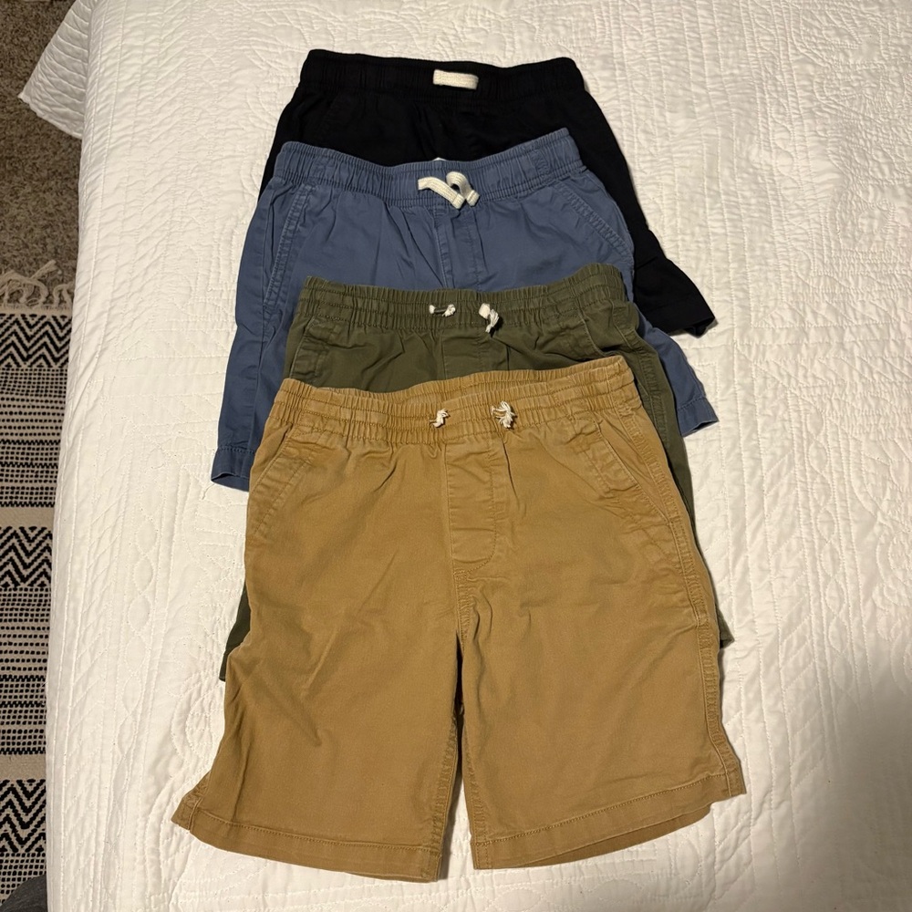Boys Casual Shorts bundle  - Black, Blue, Green, Tan